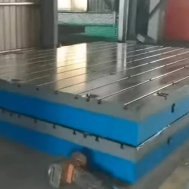Voltooide produkvertoning van gietyster t -gleufplatform
